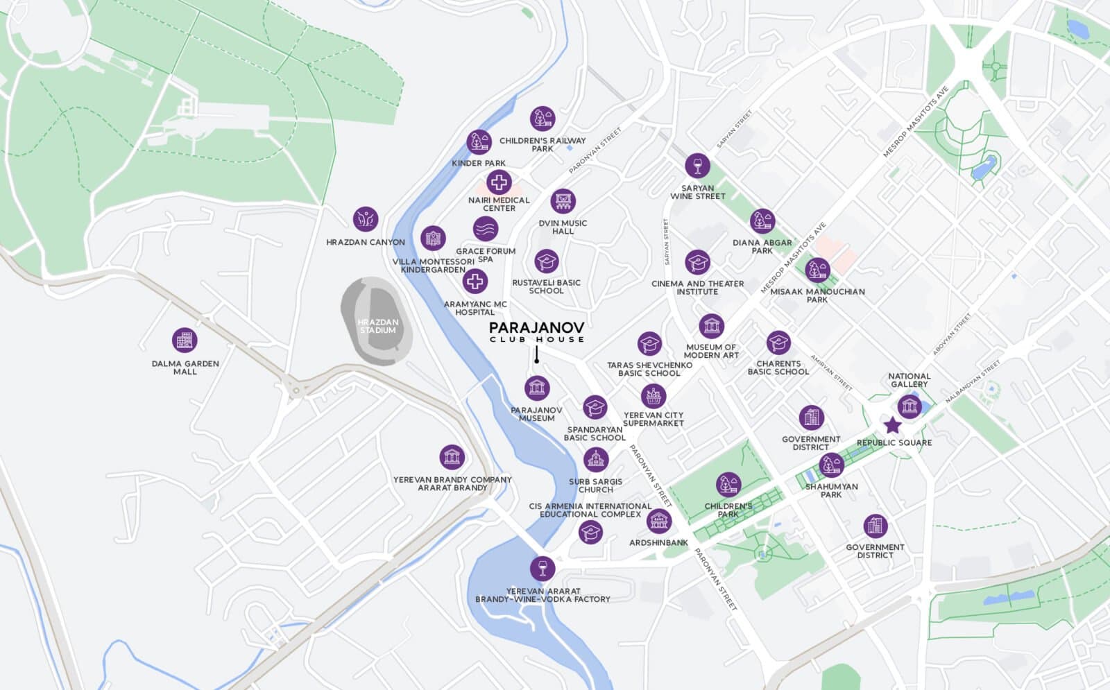 Схема расположения комплекса